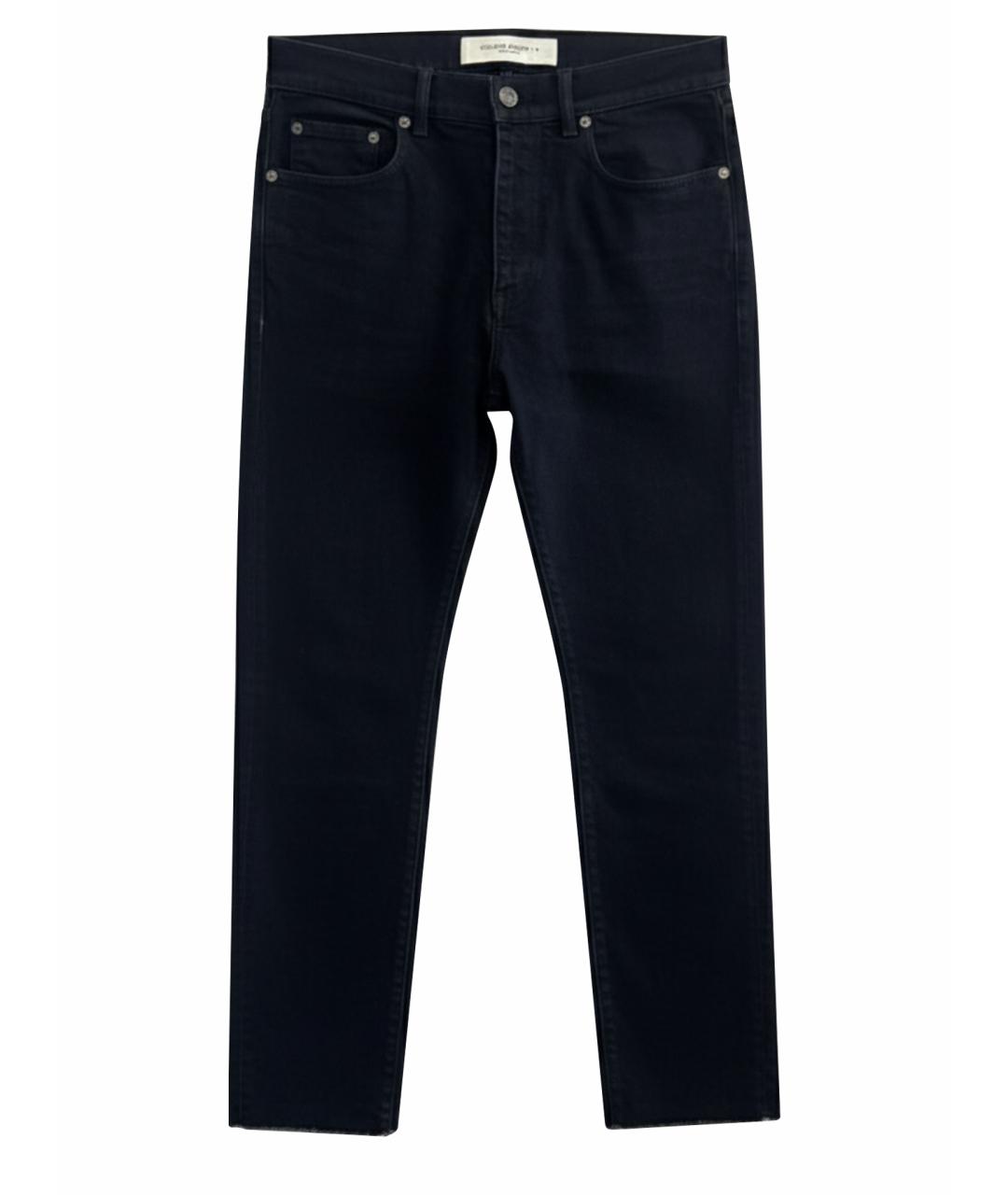 GOLDEN GOOSE DELUXE BRAND Черные хлопко-эластановые джинсы, фото 1