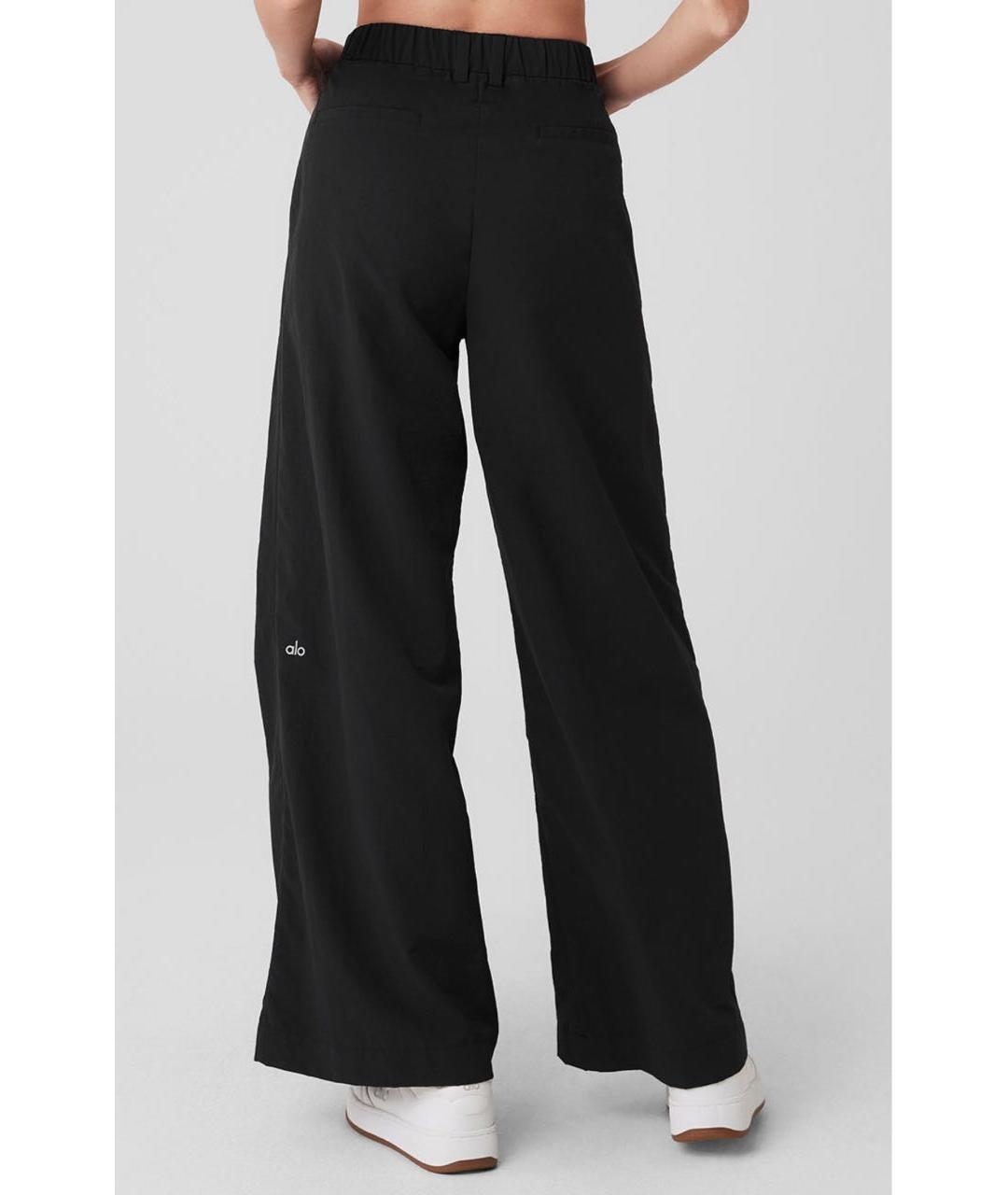ALO YOGA Черные брюки широкие, фото 2