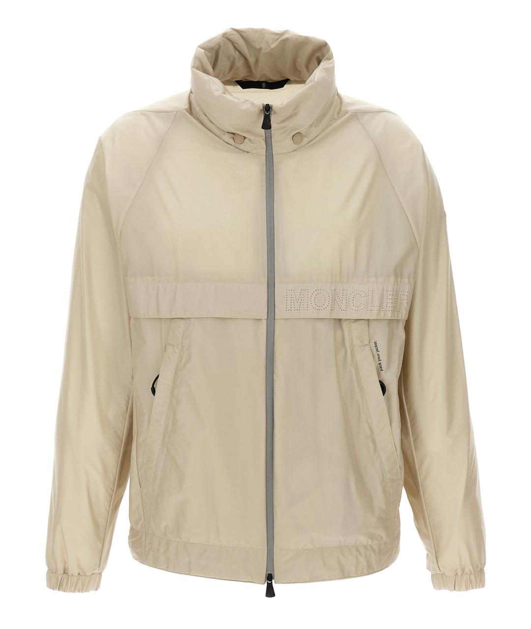 MONCLER GRENOBLE Серая полиамидовая куртка, фото 1