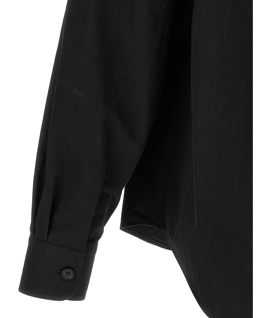 ALEXANDER MCQUEEN Черная хлопковая кэжуал рубашка, фото 4