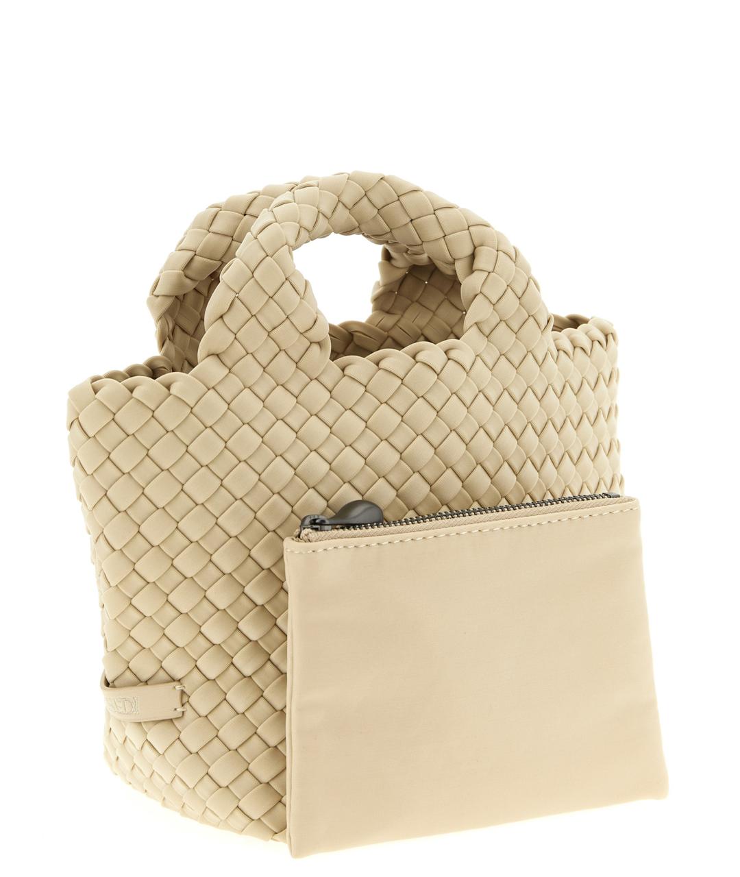 NAGHEDI Бежевая сумка тоут, фото 3