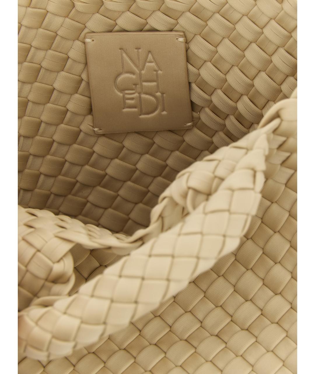 NAGHEDI Бежевая сумка тоут, фото 4