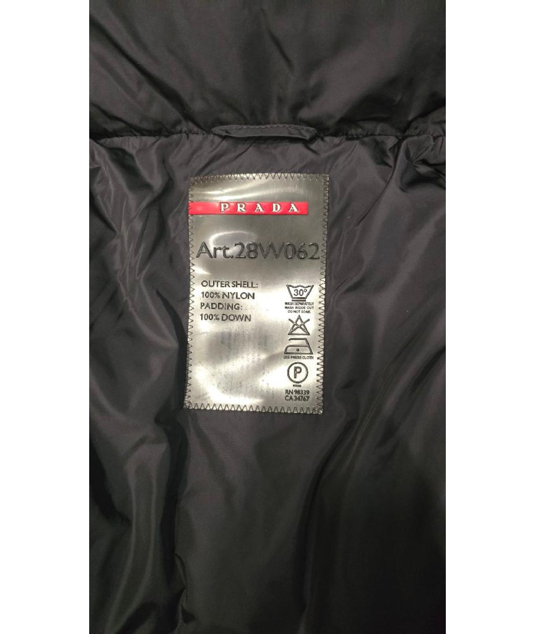 PRADA Черный пуховик, фото 3
