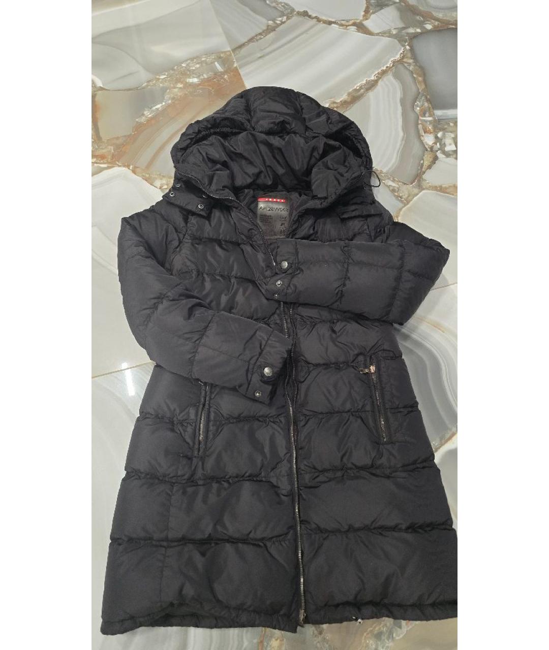 PRADA Черный пуховик, фото 2