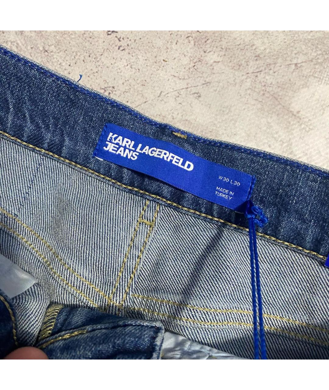 KARL LAGERFELD Хлопковые прямые джинсы, фото 5