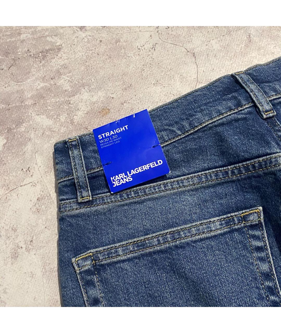 KARL LAGERFELD Хлопковые прямые джинсы, фото 4