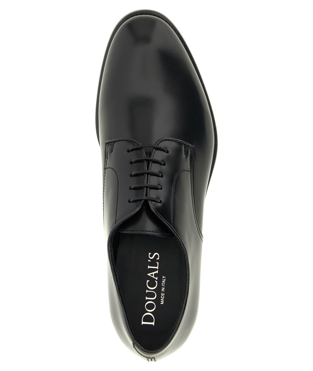 DOUCAL'S Черные кожаные туфли, фото 4
