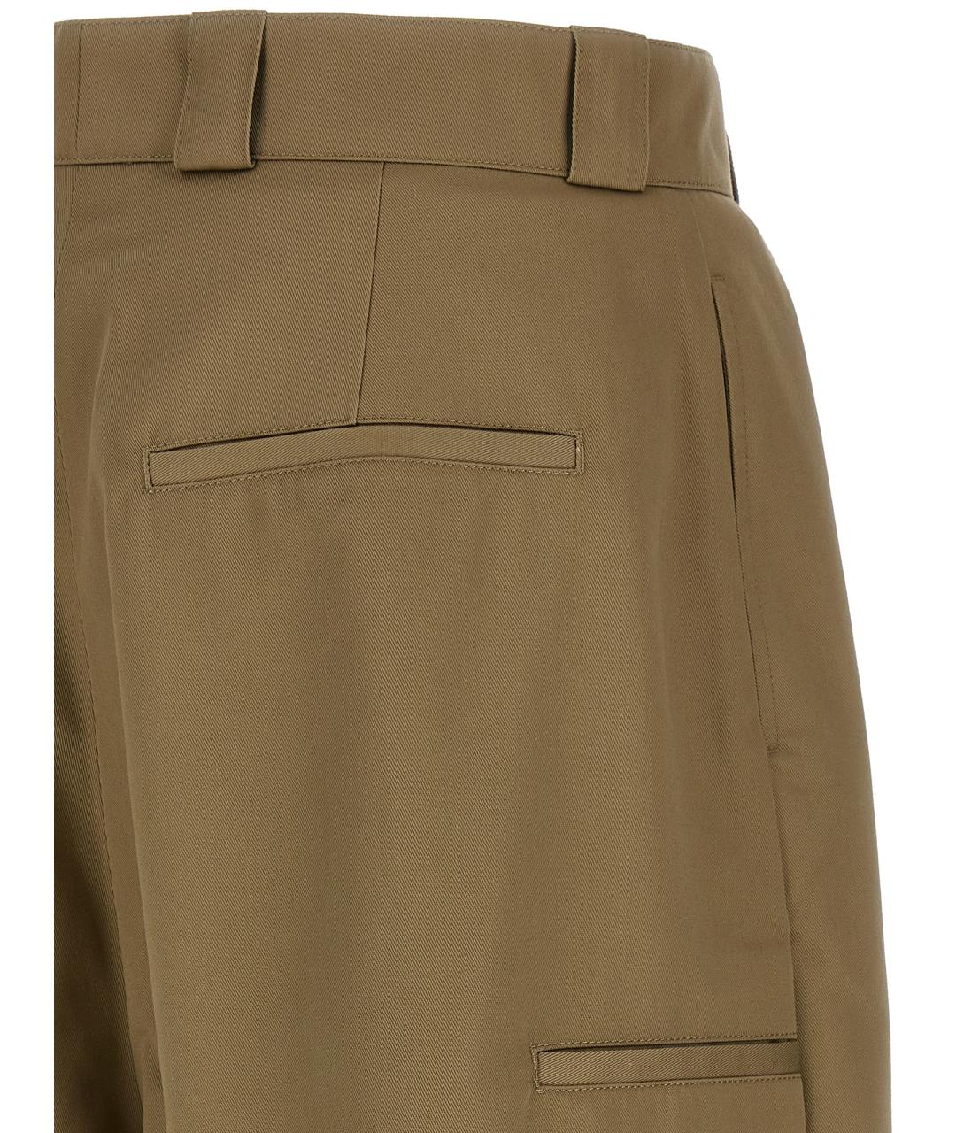 WILLY CHAVARRIA Бежевые полиэстеровые повседневные брюки, фото 4