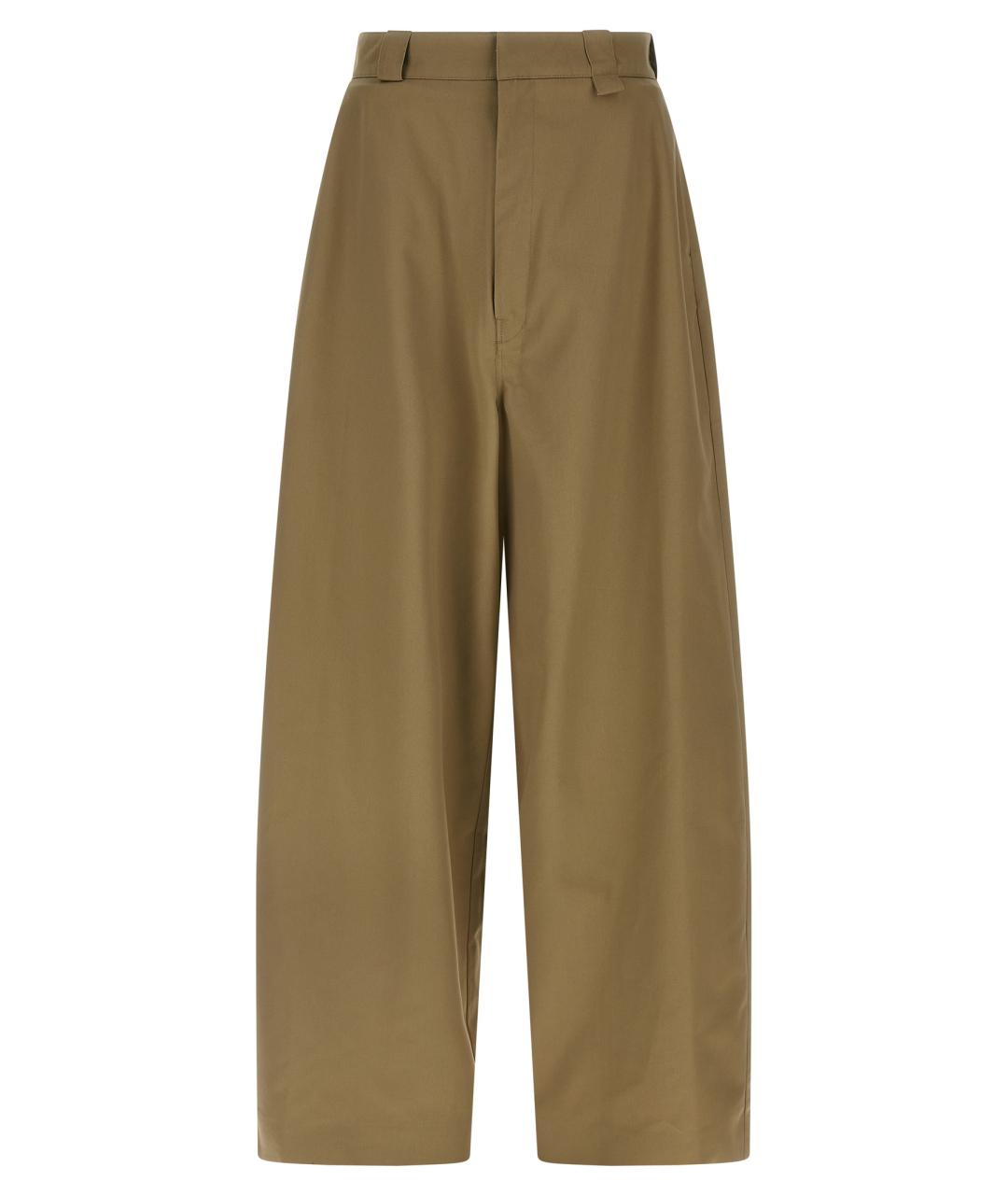 WILLY CHAVARRIA Бежевые полиэстеровые повседневные брюки, фото 1