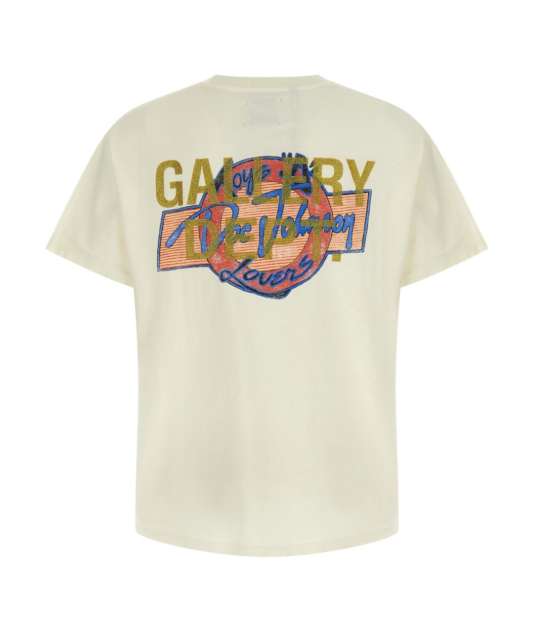 Gallery Dept Бежевая хлопковая футболка, фото 2