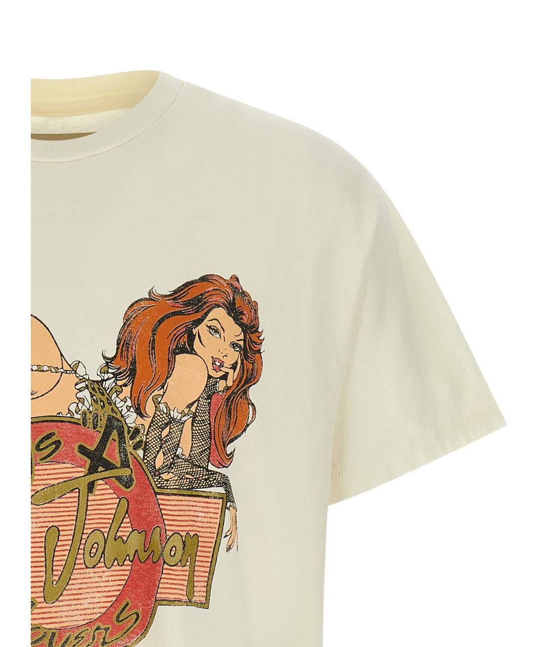 Gallery Dept Бежевая хлопковая футболка, фото 3