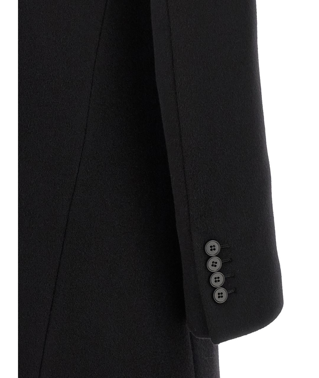 ALEXANDER MCQUEEN Черное кашемировое пальто, фото 4