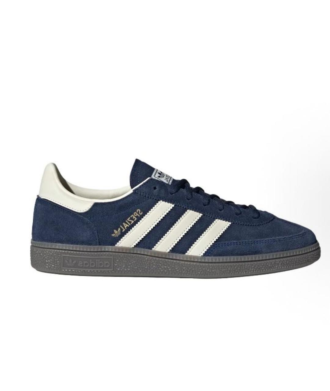 ADIDAS Темно-синие замшевые кроссовки, фото 1