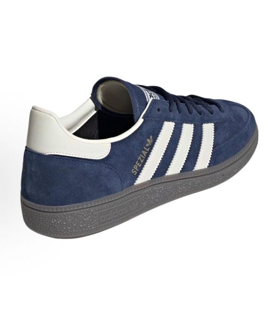 ADIDAS Темно-синие замшевые кроссовки, фото 4