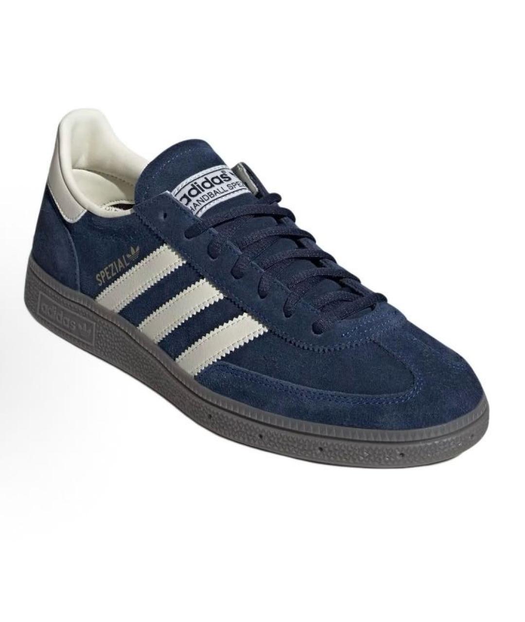 ADIDAS Темно-синие замшевые кроссовки, фото 3