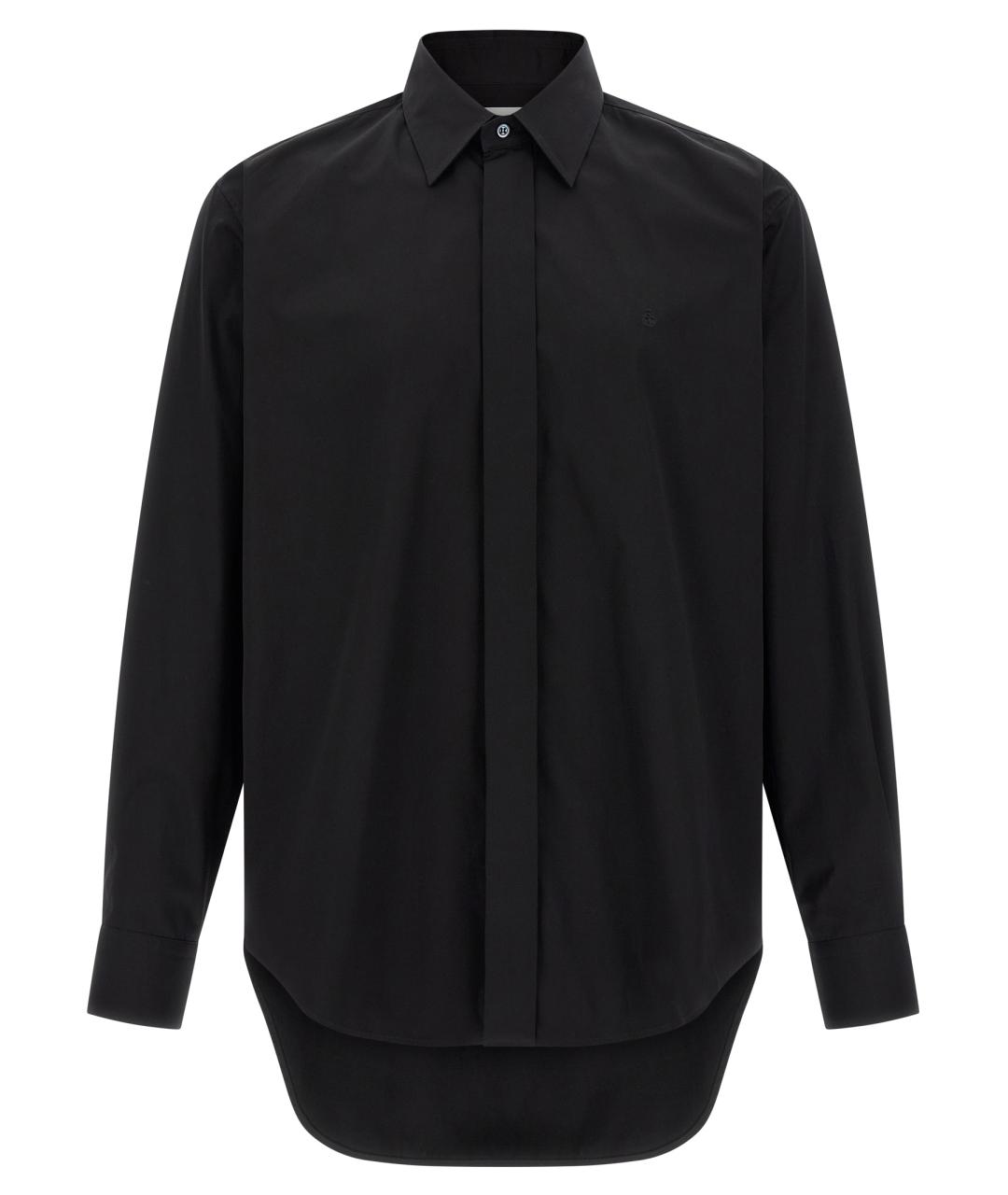 ALEXANDER MCQUEEN Черная хлопковая кэжуал рубашка, фото 1