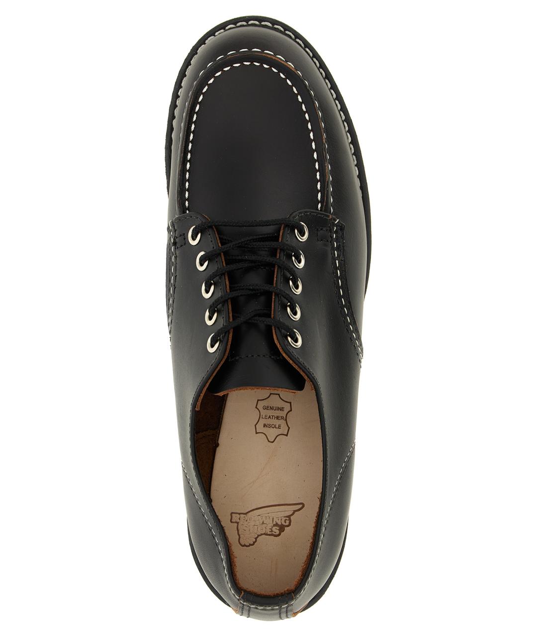 RED WING Черные кожаные низкие ботинки, фото 4