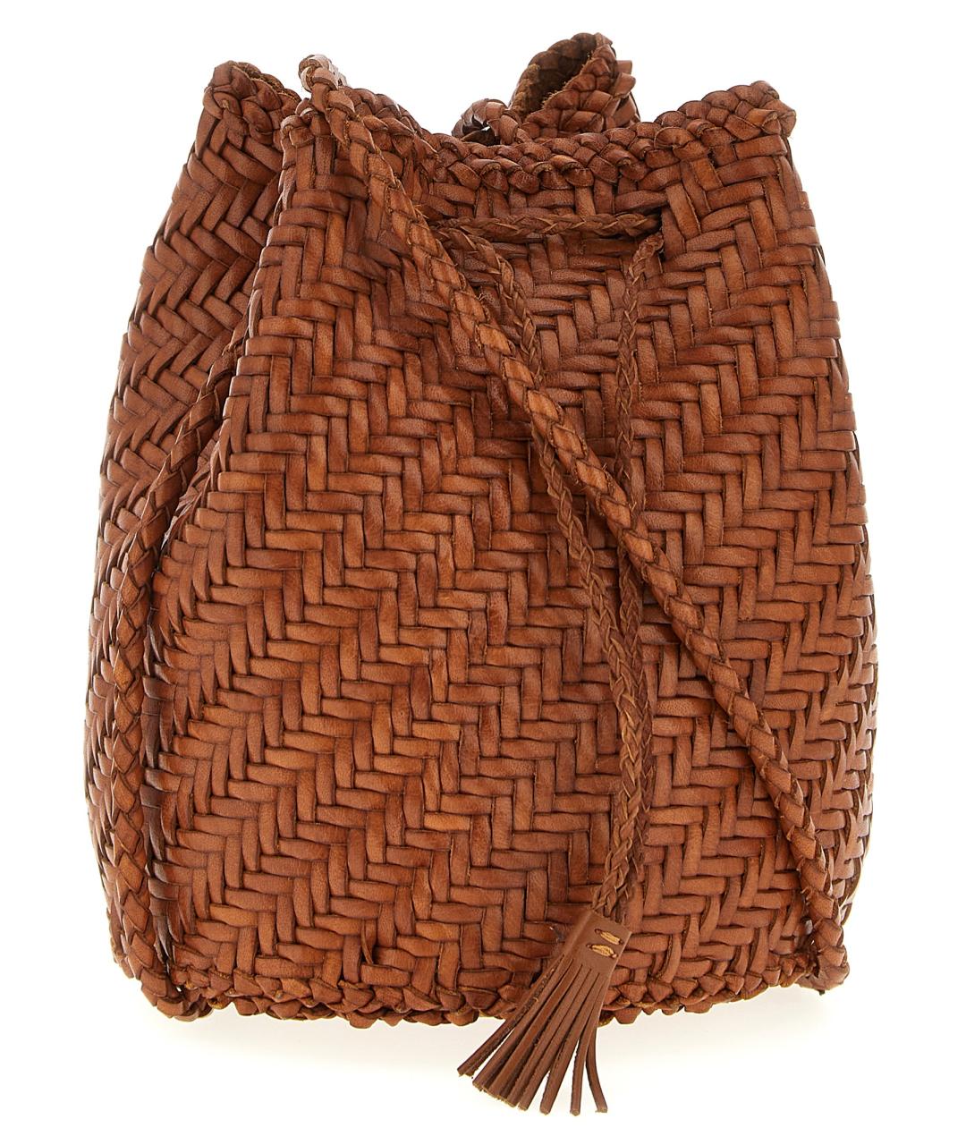 Dragon Diffusion Коричневая кожаная сумка через плечо, фото 2