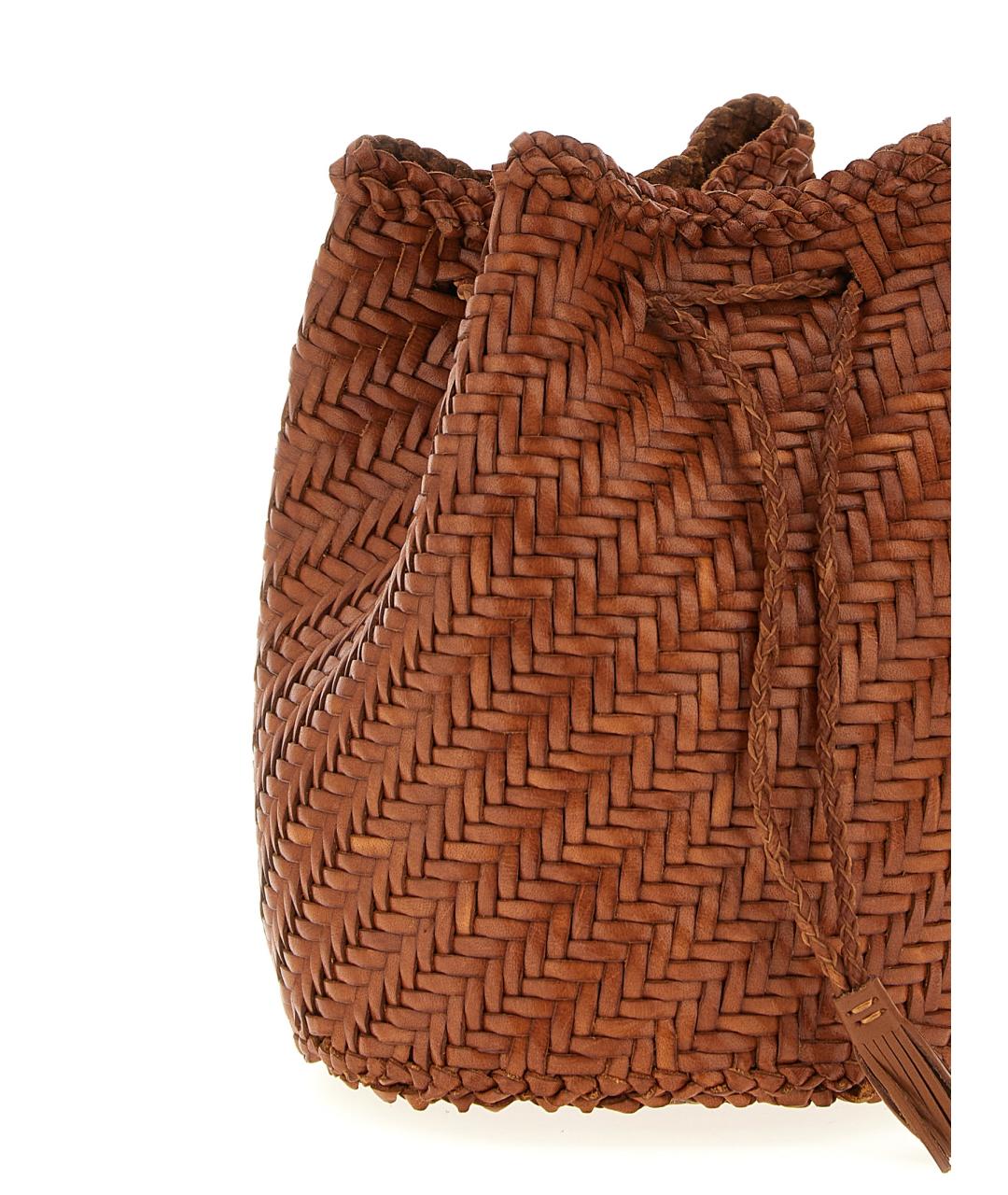 Dragon Diffusion Коричневая кожаная сумка через плечо, фото 3