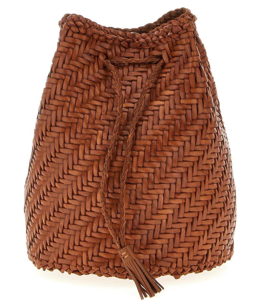 Dragon Diffusion Коричневая кожаная сумка через плечо, фото 1