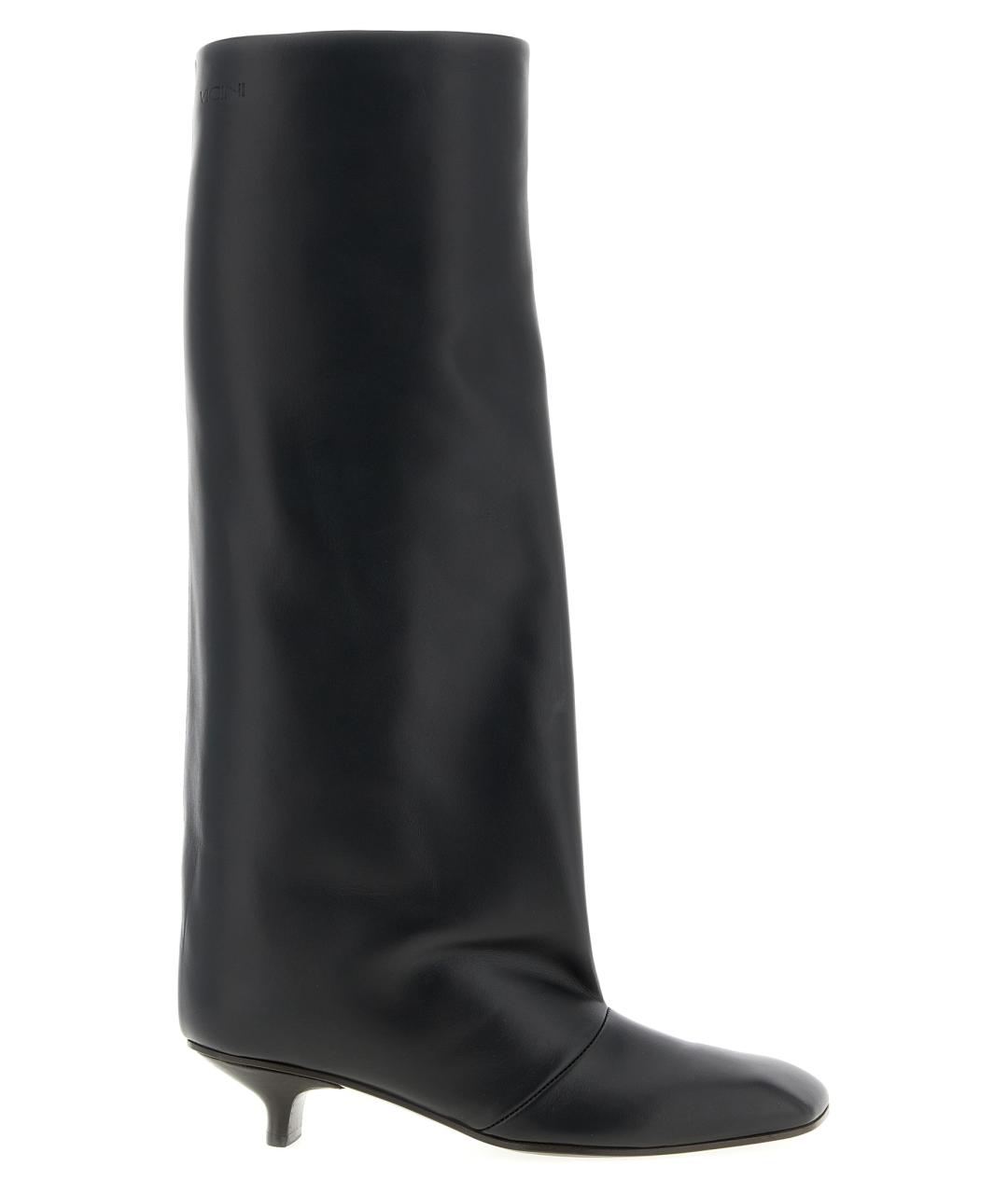 VICINI Черные кожаные сапоги, фото 1