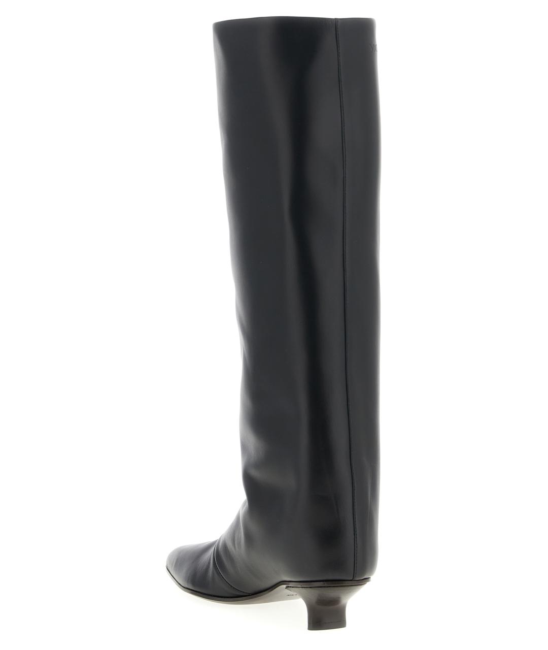 VICINI Черные кожаные сапоги, фото 3