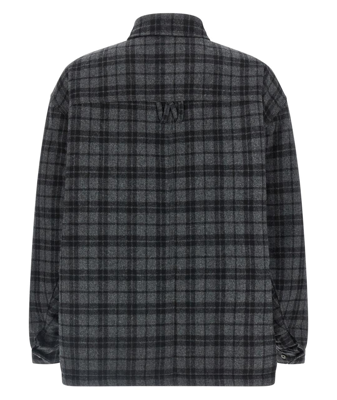 WILLY CHAVARRIA Серая шерстяная куртка, фото 2