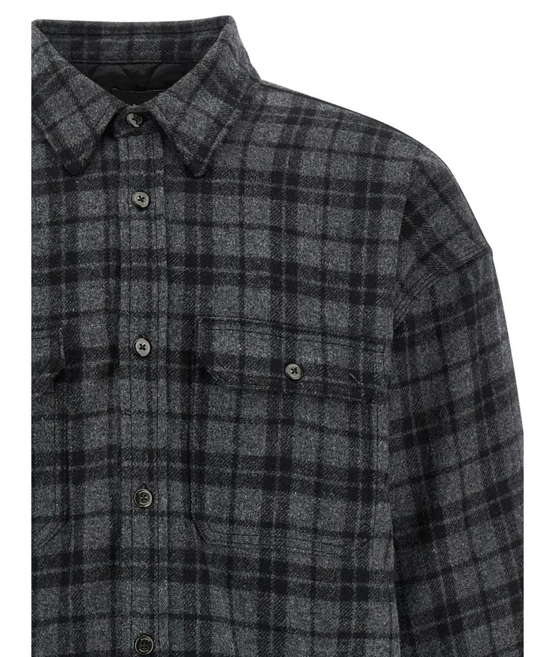 WILLY CHAVARRIA Серая шерстяная куртка, фото 3