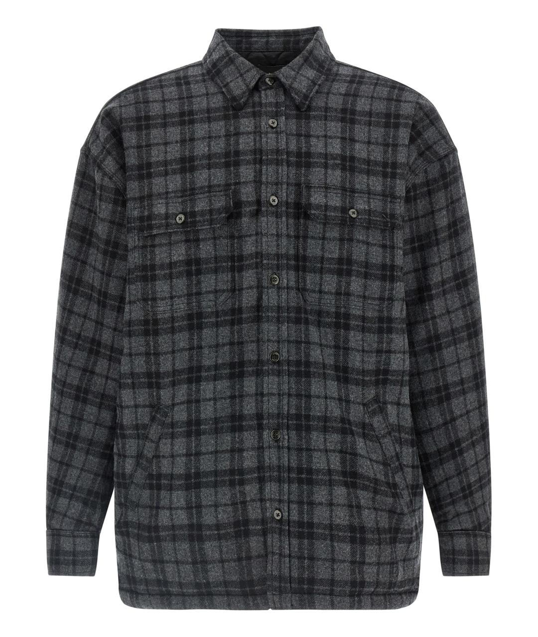 WILLY CHAVARRIA Серая шерстяная куртка, фото 1