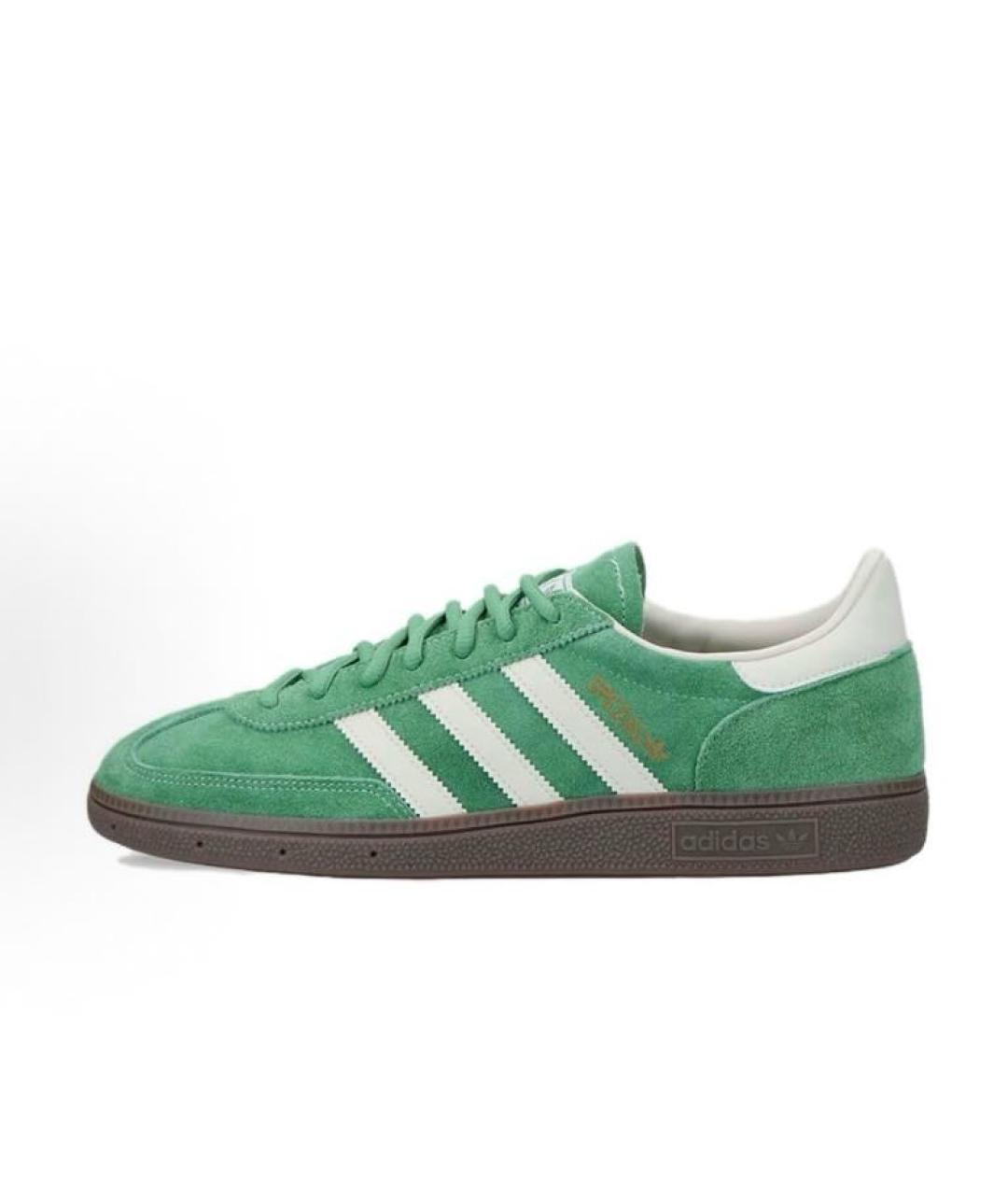 ADIDAS Зеленые замшевые кроссовки, фото 2