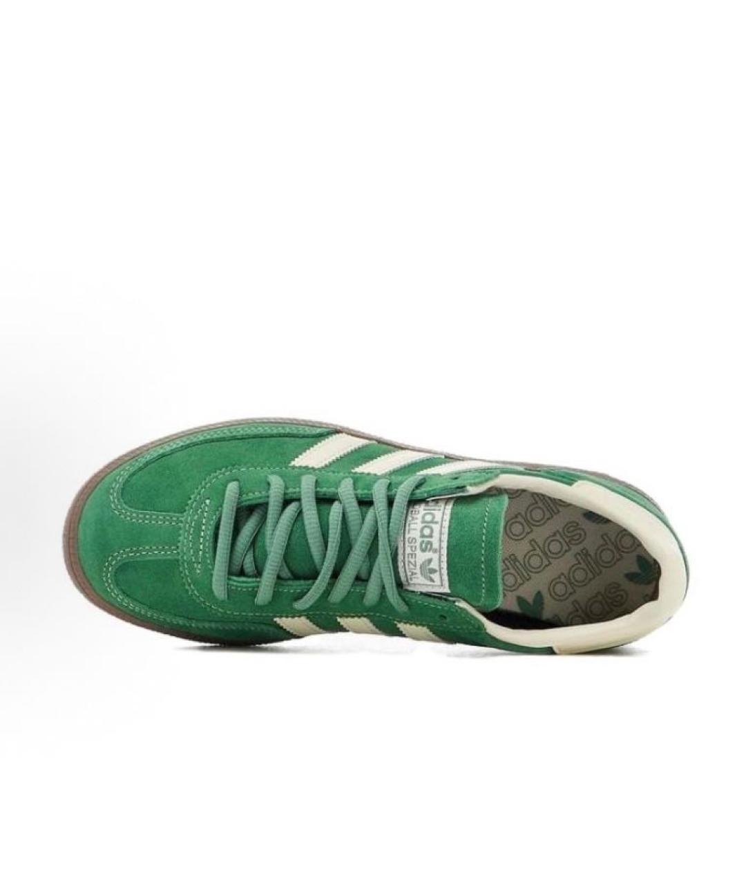 ADIDAS Зеленые замшевые кроссовки, фото 4
