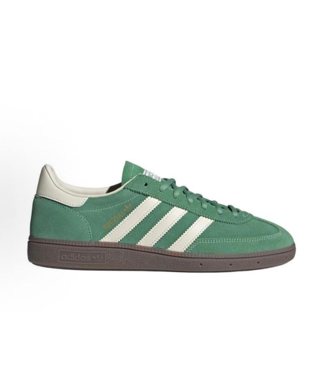 ADIDAS Зеленые замшевые кроссовки, фото 1