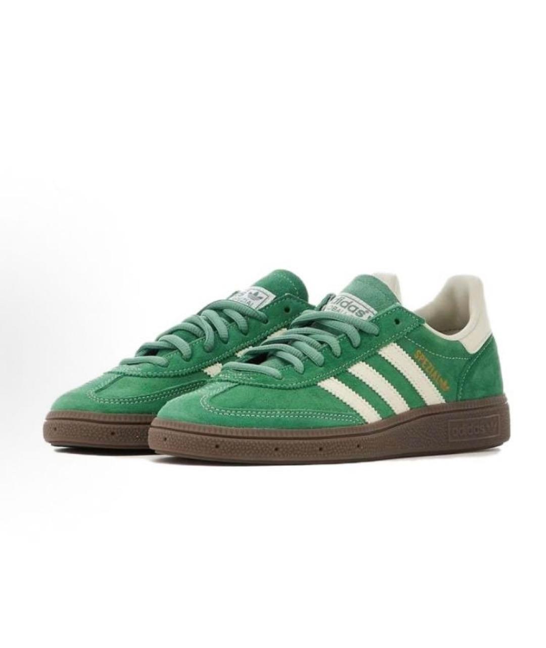 ADIDAS Зеленые замшевые кроссовки, фото 3