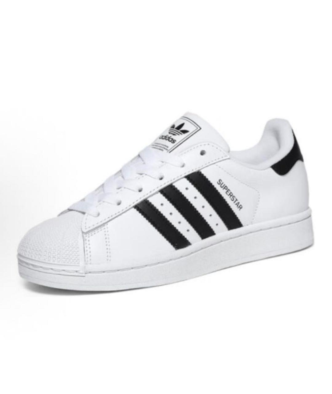 ADIDAS Белые кожаные кроссовки, фото 3