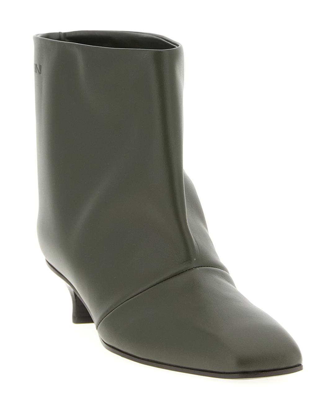VICINI Зеленые кожаные ботильоны, фото 2