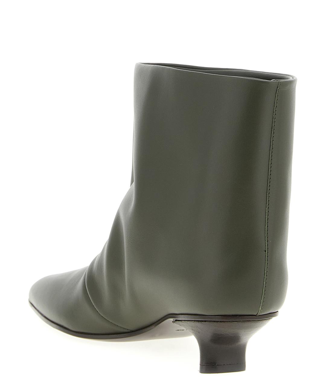 VICINI Зеленые кожаные ботильоны, фото 3