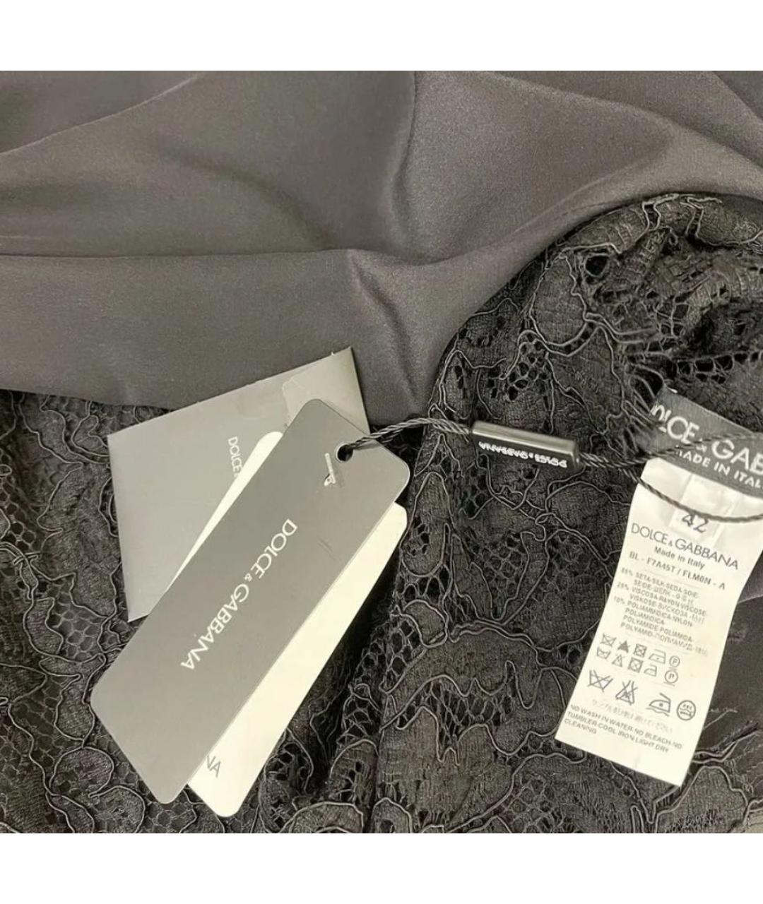 DOLCE&GABBANA Черная блузы, фото 5