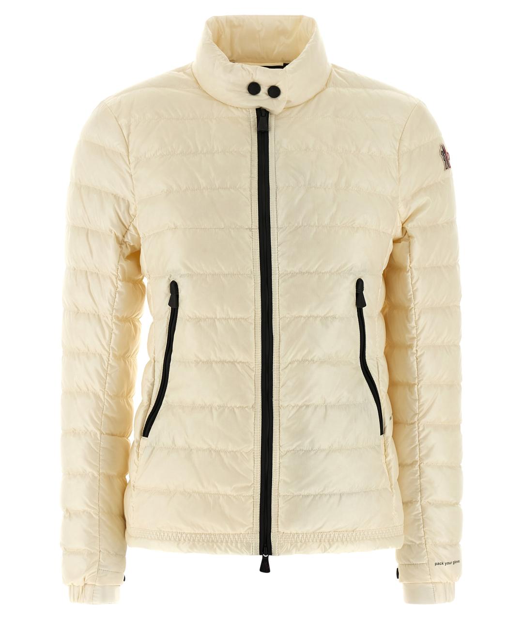 MONCLER GRENOBLE Белый полиамидовый пуховик, фото 1