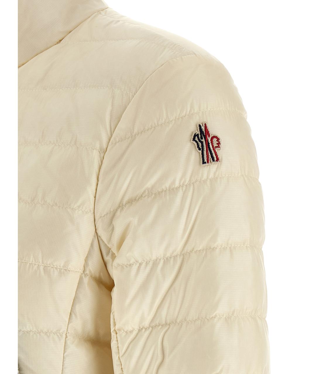 MONCLER GRENOBLE Белый полиамидовый пуховик, фото 4