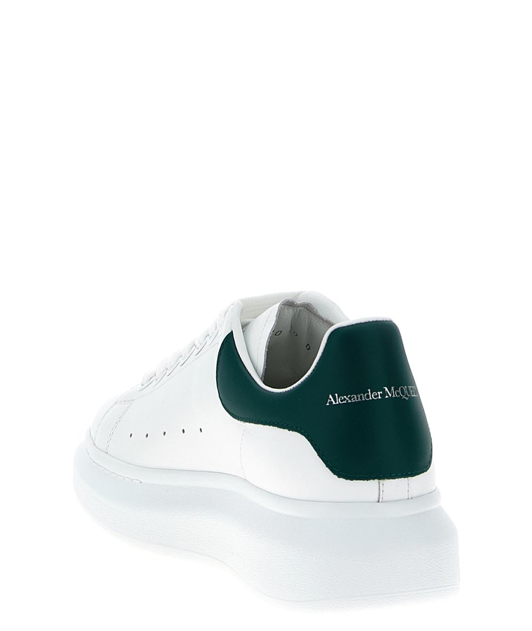 ALEXANDER MCQUEEN Зеленые кожаные низкие кроссовки / кеды, фото 3