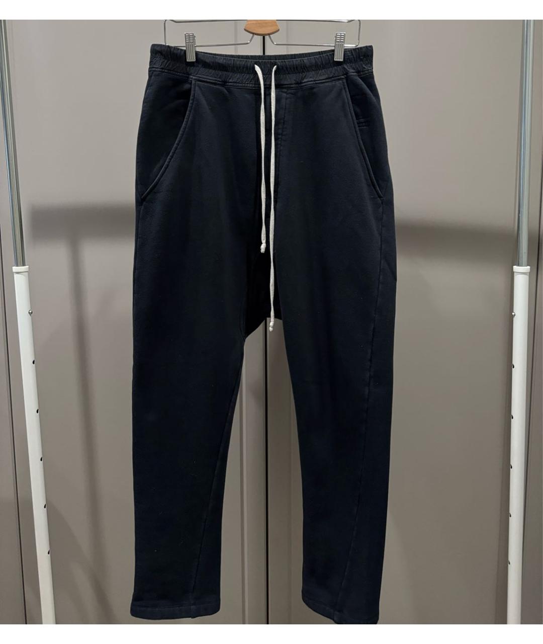 RICK OWENS DRKSHDW Черные хлопковые повседневные брюки, фото 5