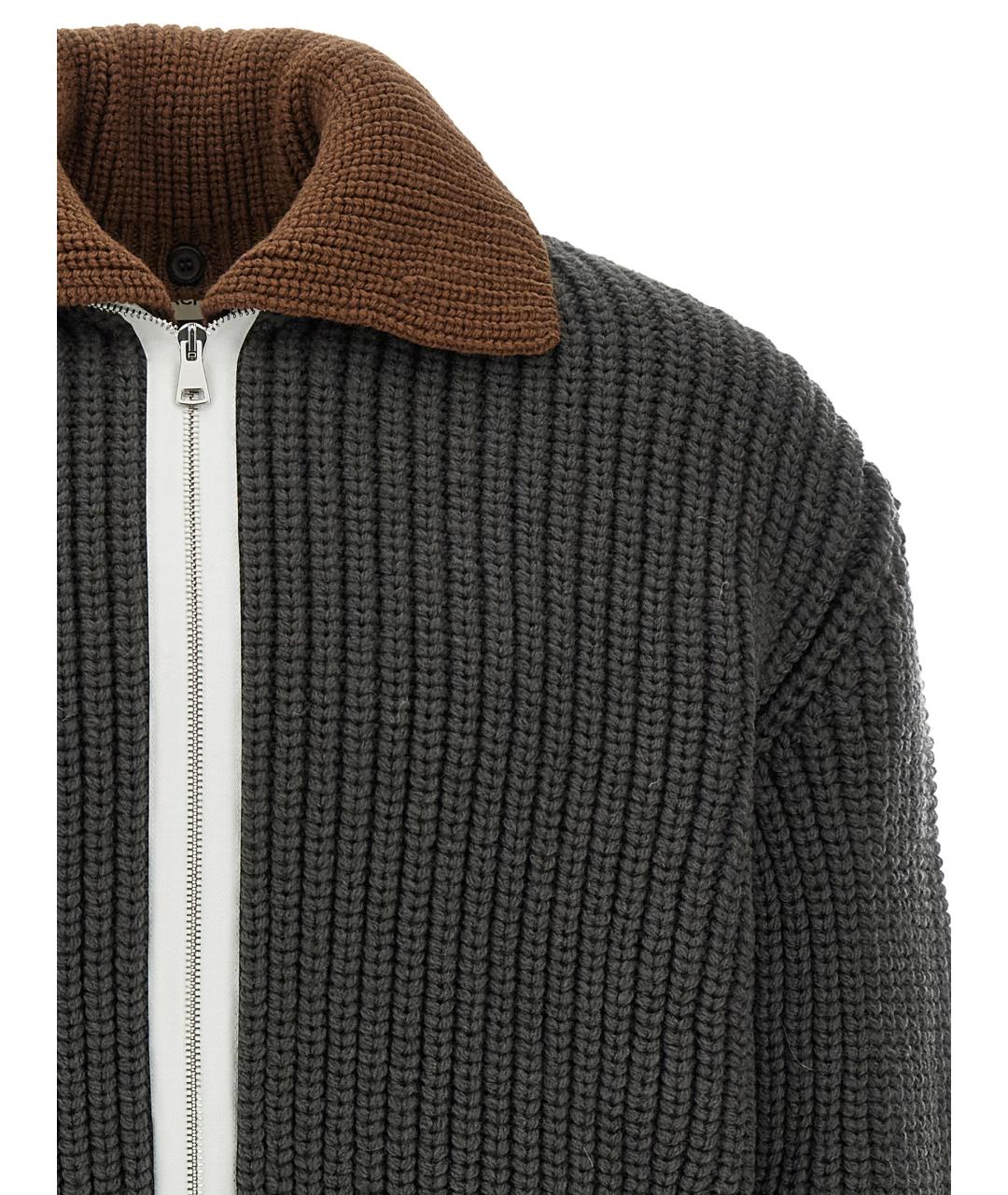 NAMACHEKO Серый шерстяной кардиган, фото 3