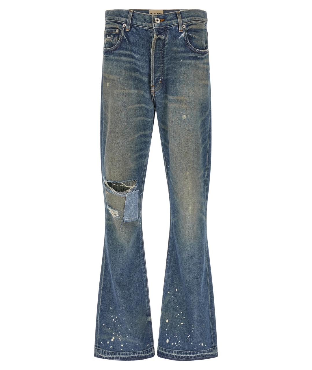 Gallery Dept Синие хлопковые прямые джинсы, фото 1