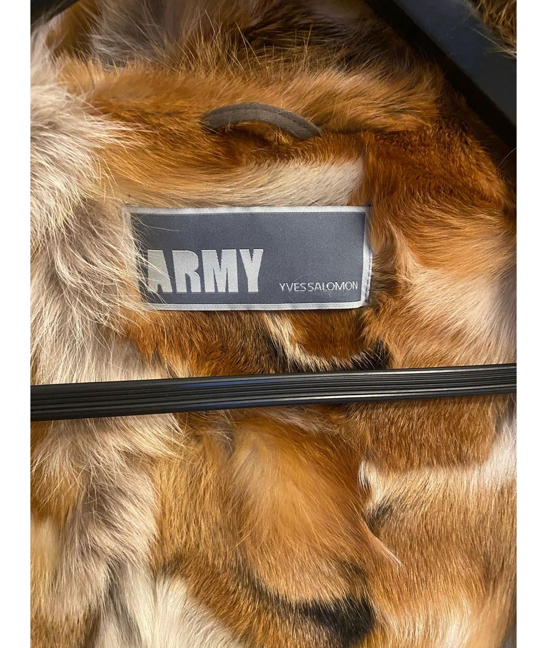 ARMY YVES SALOMON Хаки хлопковая парка, фото 6