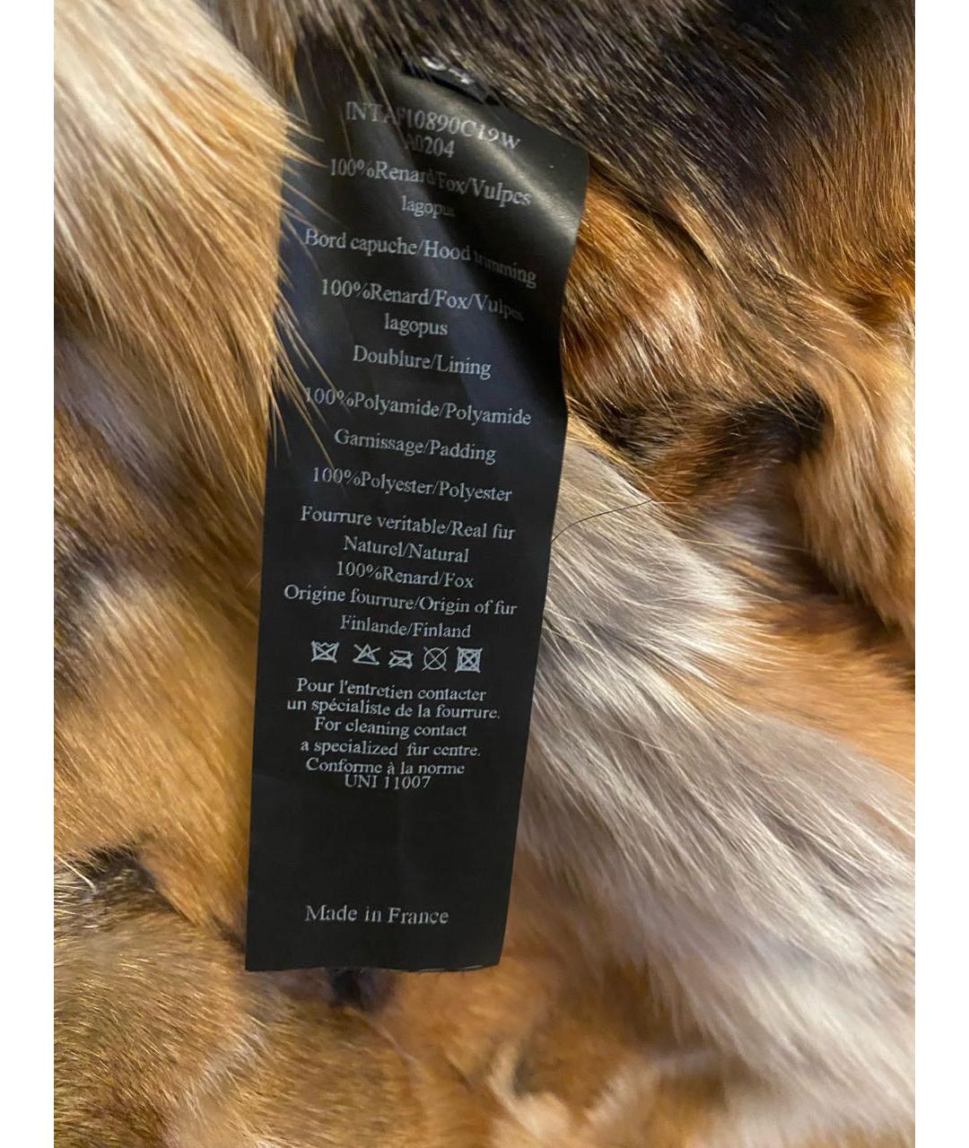 ARMY YVES SALOMON Хаки хлопковая парка, фото 7