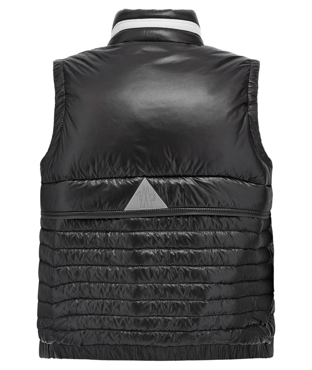 MONCLER GRENOBLE Черный полиамидовый жилет, фото 2