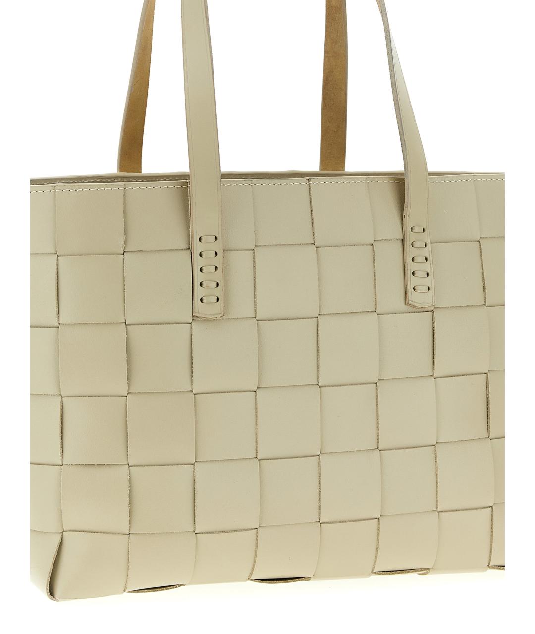 Dragon Diffusion Бежевая кожаная сумка тоут, фото 3