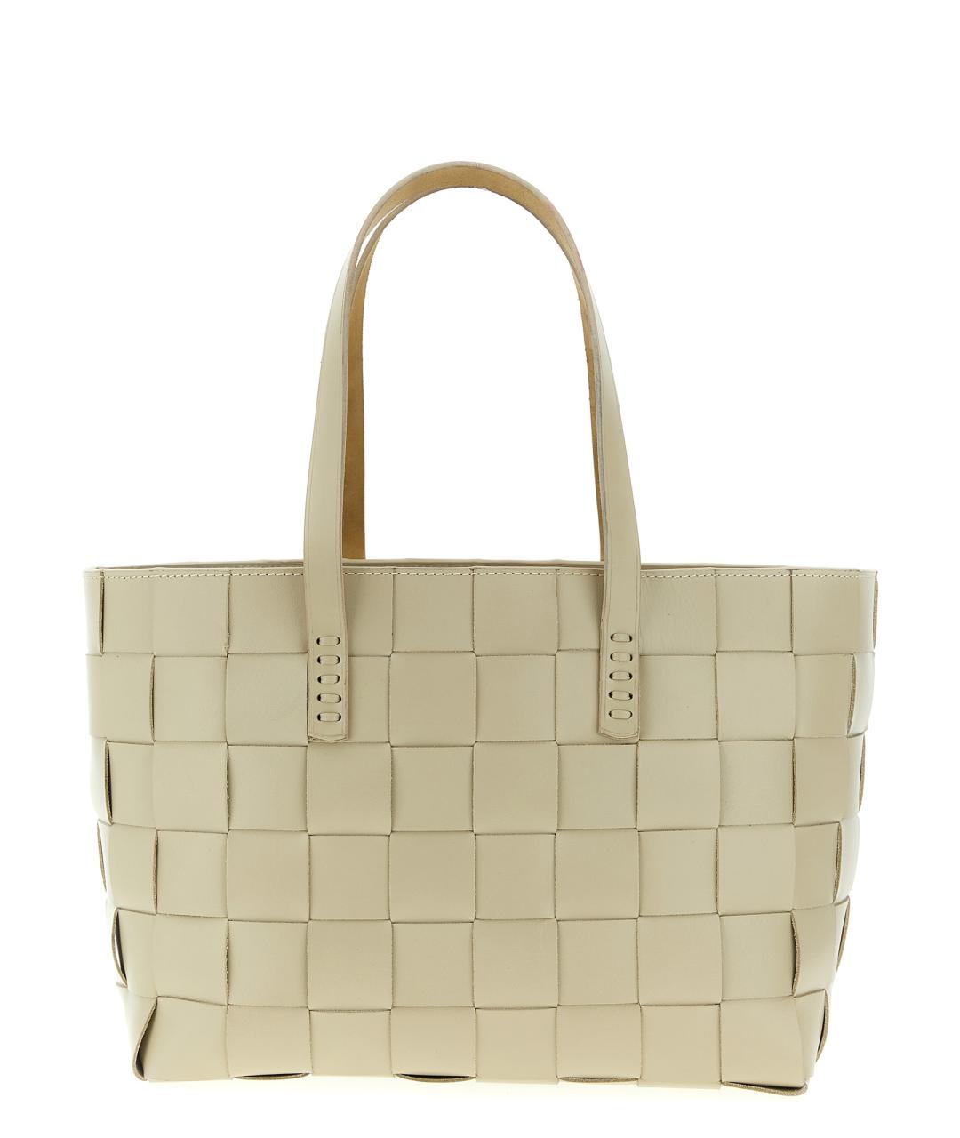 Dragon Diffusion Бежевая кожаная сумка тоут, фото 1