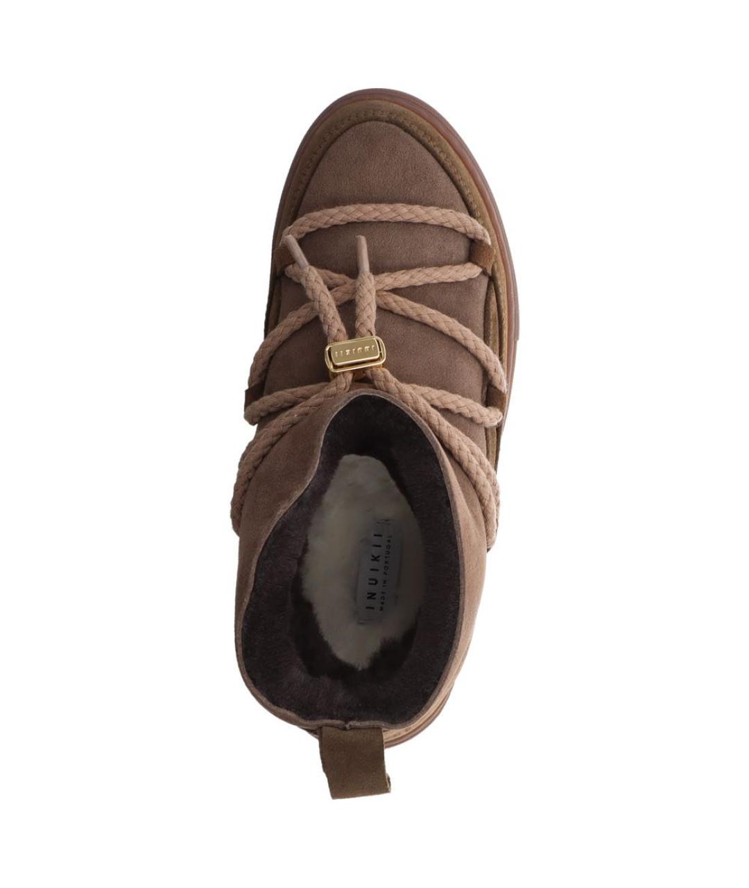 INUIKII Коричневые замшевые ботинки, фото 3