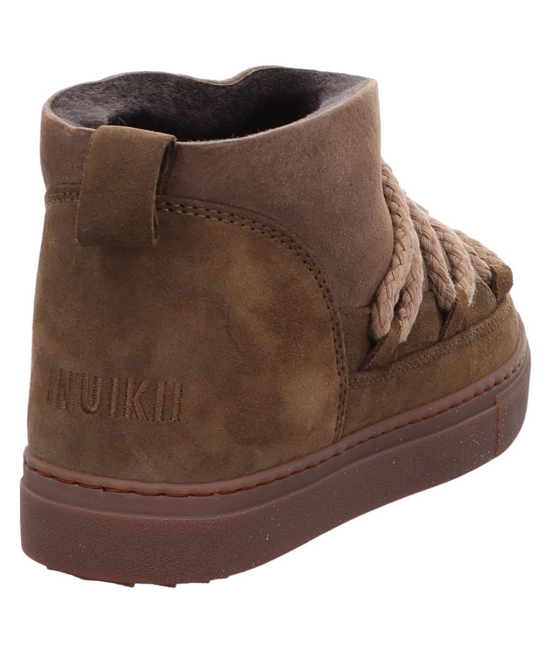 INUIKII Коричневые замшевые ботинки, фото 4
